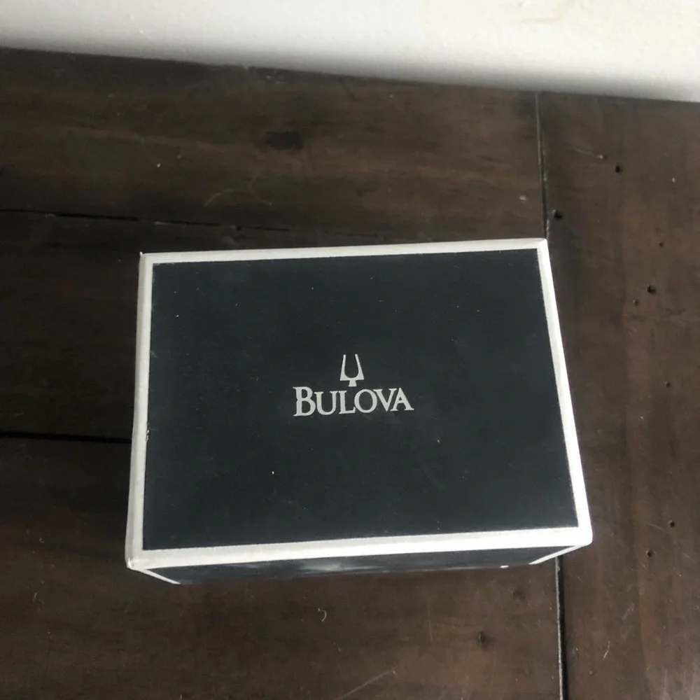 Bulova black watch.